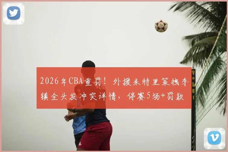 2026年CBA重罚！外援米特里策拽李镇全头发冲突详情，停赛5场+罚款52万引热议